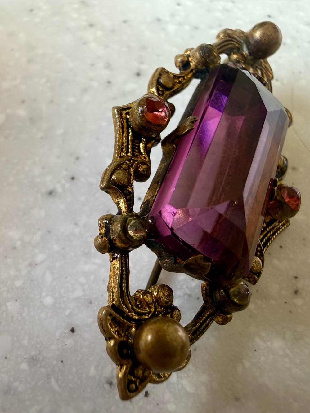 Antique Gilt Brooch